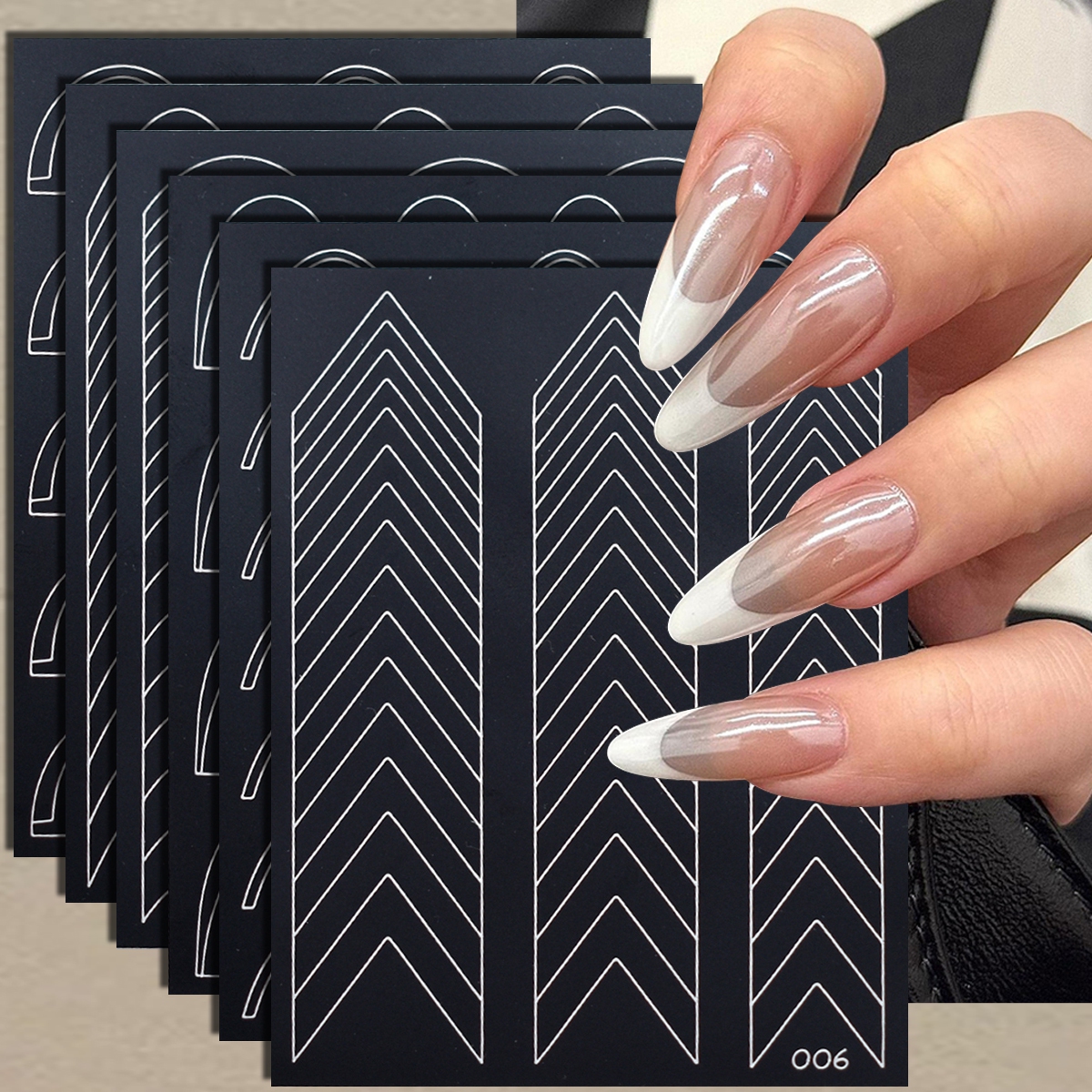 Striping Tape Nail - 3 to 30 Sheets French Tip