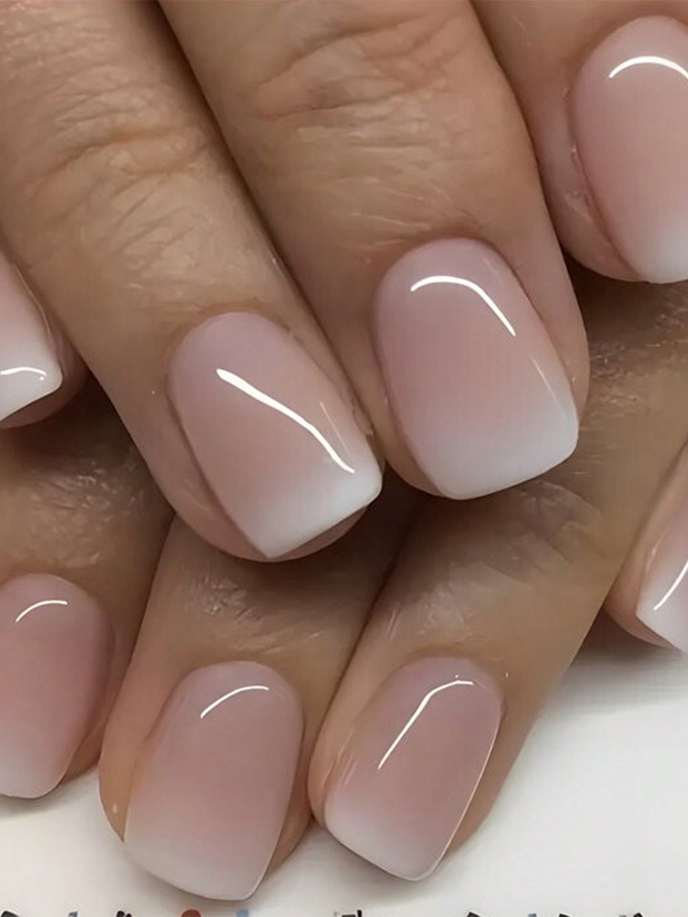 Nail Gel Polish Set - Hot Sale24Pcs Short Gradient Jelly Nail