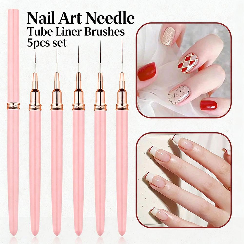 5PCS Nail Art Liner Brush Set  – обзор и цена Nail Gel Polish Set