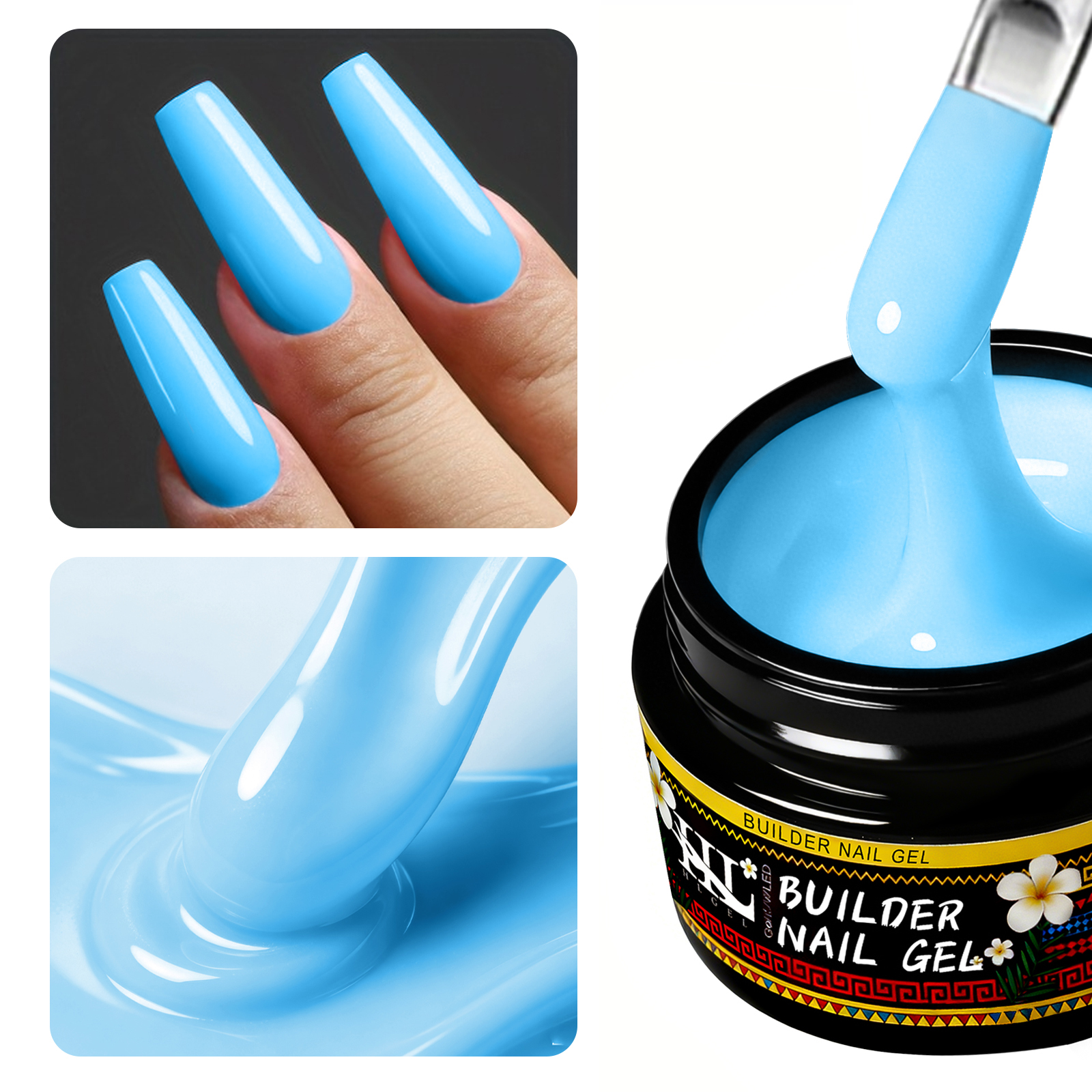 HL 20ml Hot Selling New Blue G – обзор и цена Nail Art Ice Blue