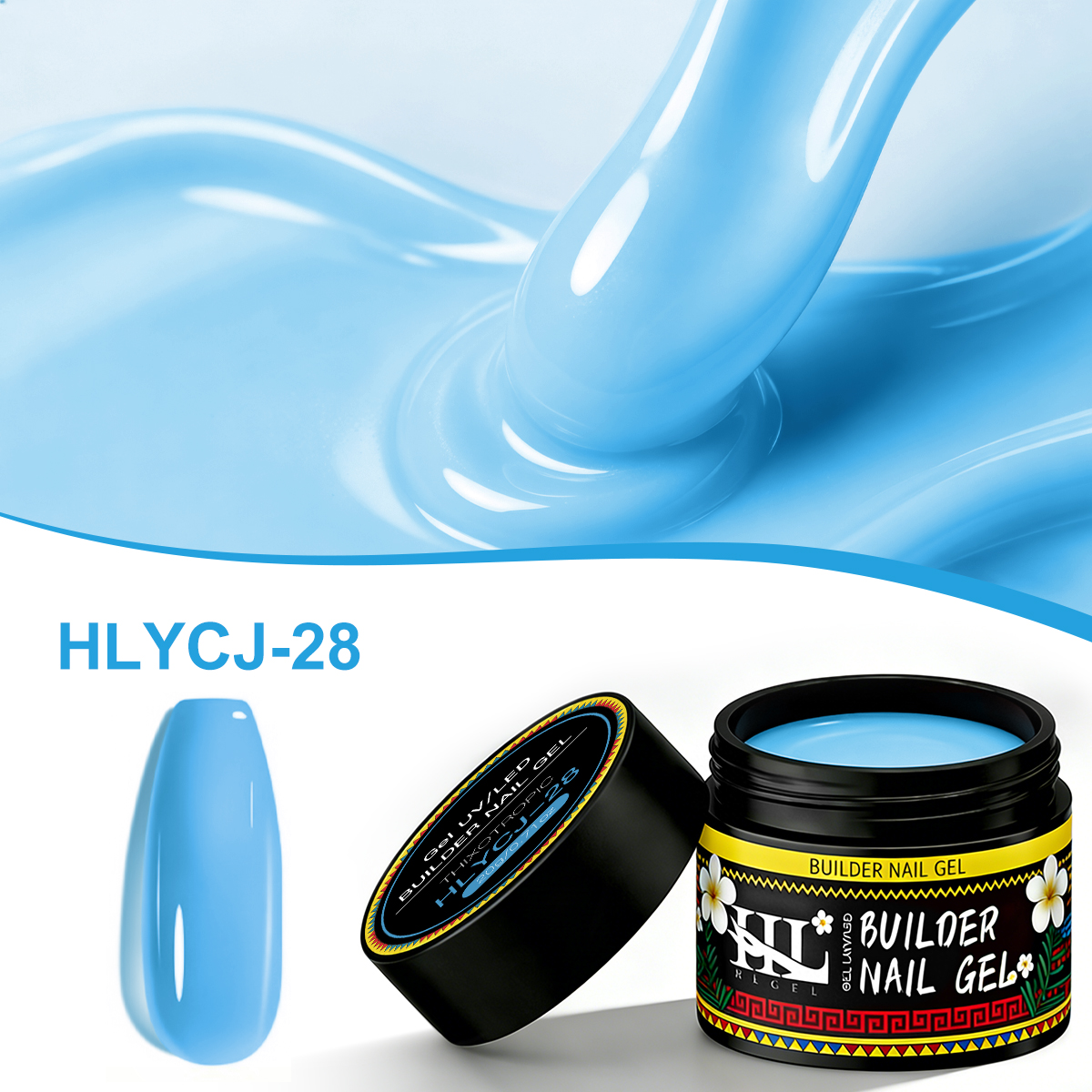 HL 20ml Hot Selling New Blue G – обзор и цена Nail Art Ice Blue