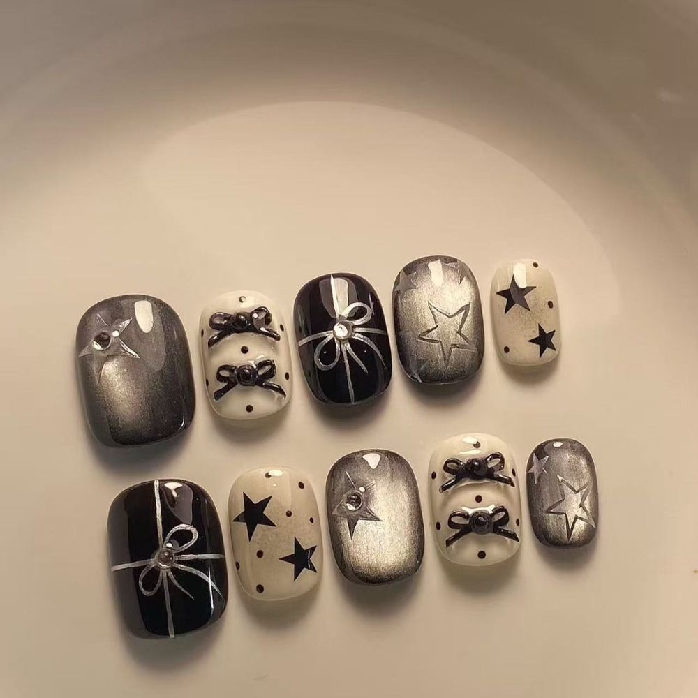 10 Pieces Autumn Winter Simple – обзор и цена Nail Art Cat Eye Simple