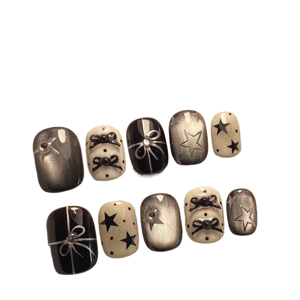 10 Pieces Autumn Winter Simple – обзор и цена Nail Art Cat Eye Simple
