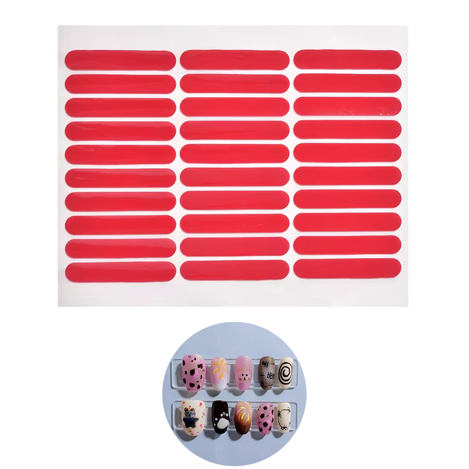LULAA Double-Sided Crystal Tap – обзор и цена Striping Tape Nail