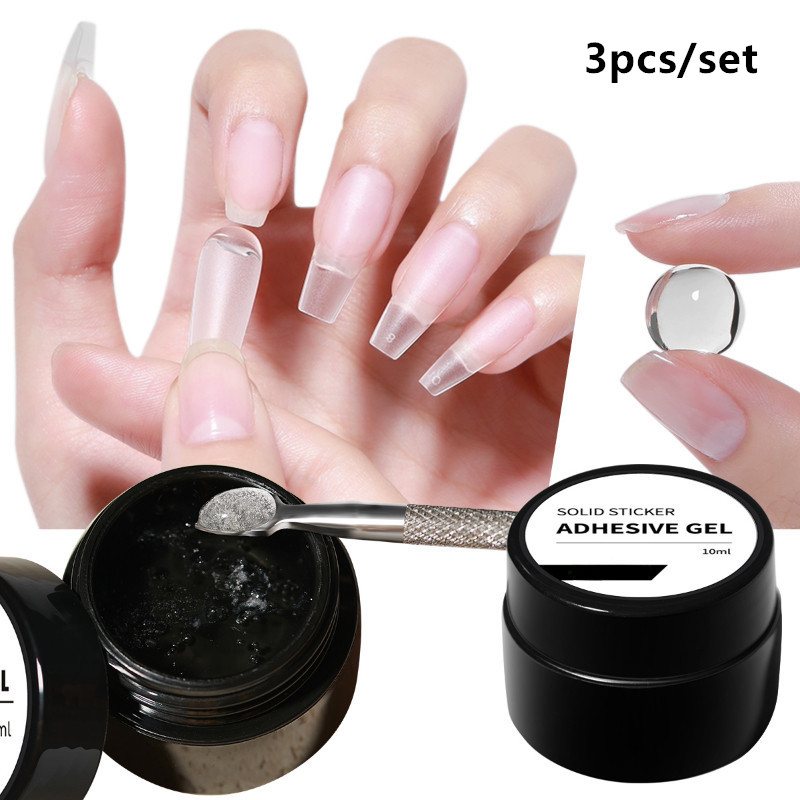 3pcs/set Solid Nail Tips Gel S – обзор и цена Nail Gel Polish Set