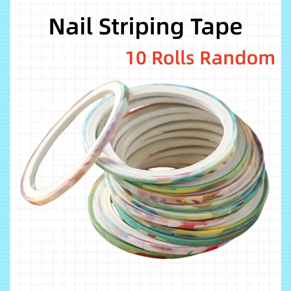 10 Rolls Nail Striping Tape –  – обзор и цена Striping Tape Nail