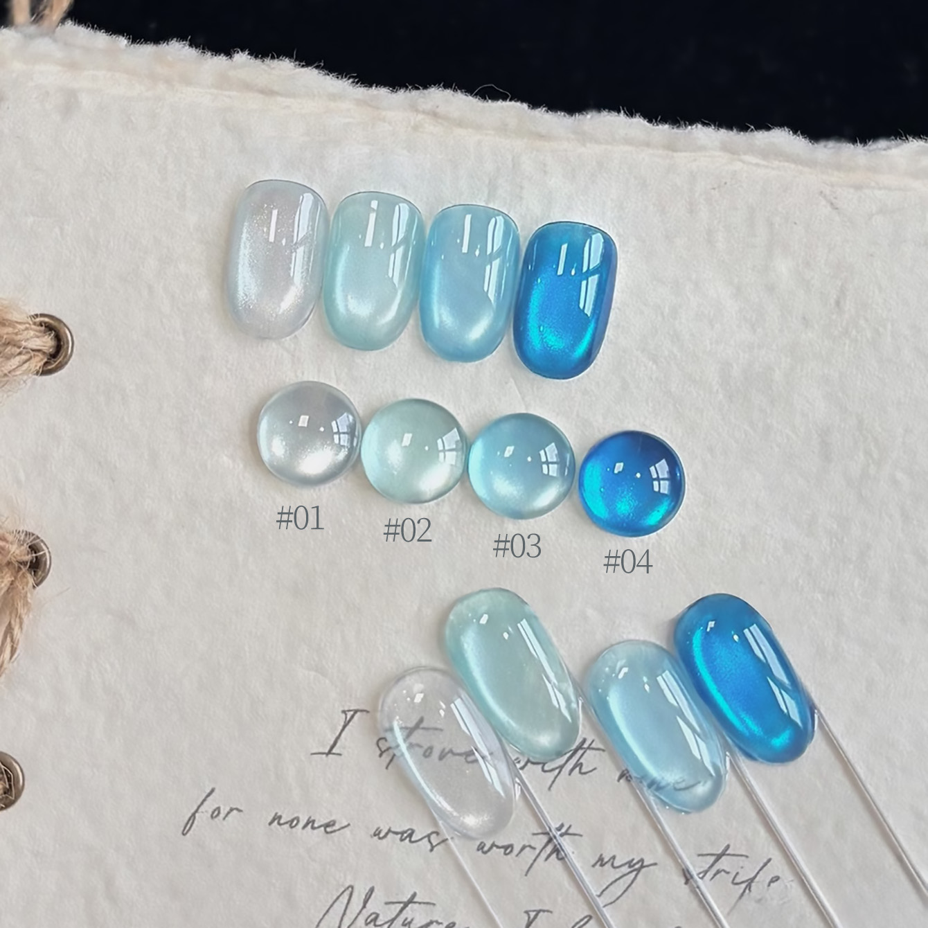 1pcs PSK Ice Transparent Blue  – обзор и цена Nail Art Ice Blue