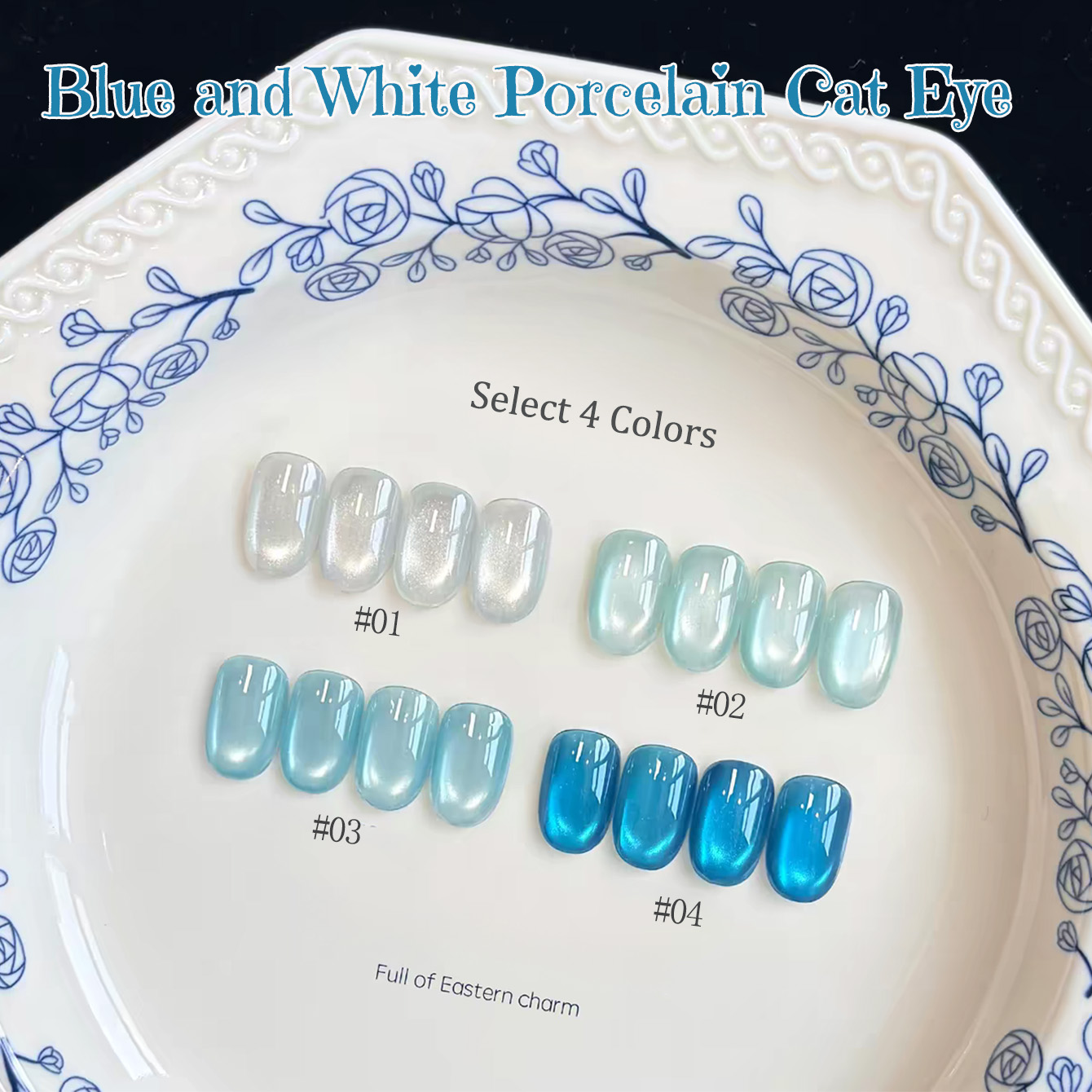 1pcs PSK Ice Transparent Blue  – обзор и цена Nail Art Ice Blue