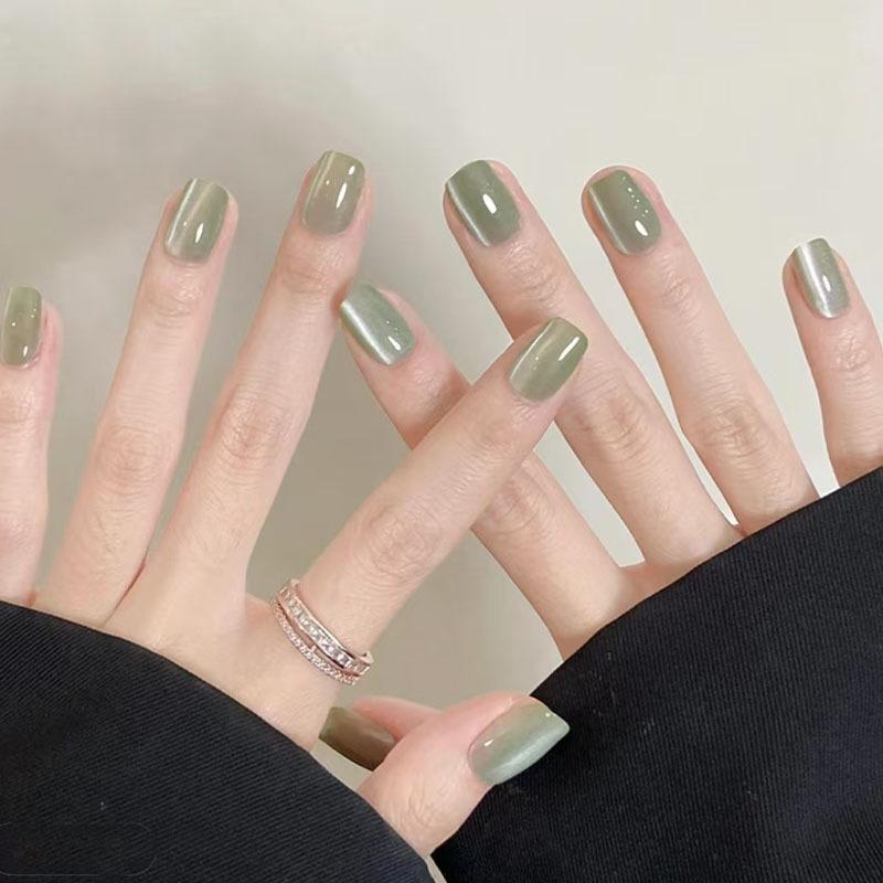 10Pcs Trendy Simple Solid Colo – обзор и цена Nail Art Cat Eye Simple