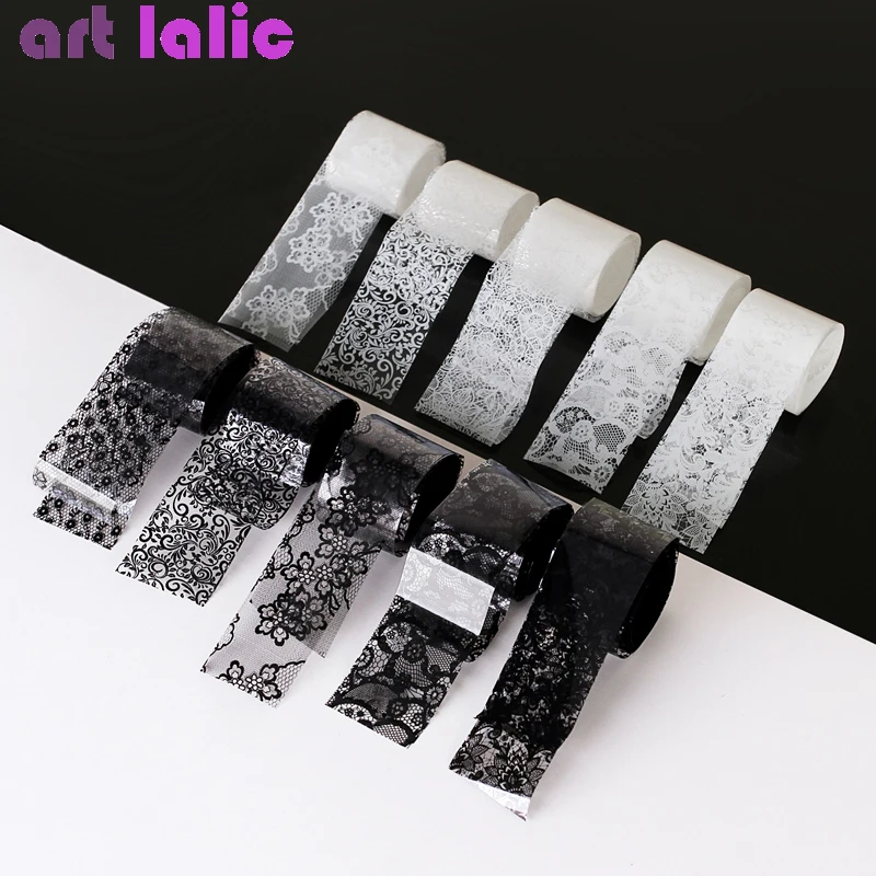 10 Rolls 2.5*60cm New Black Wh – обзор и цена Striping Tape Nail