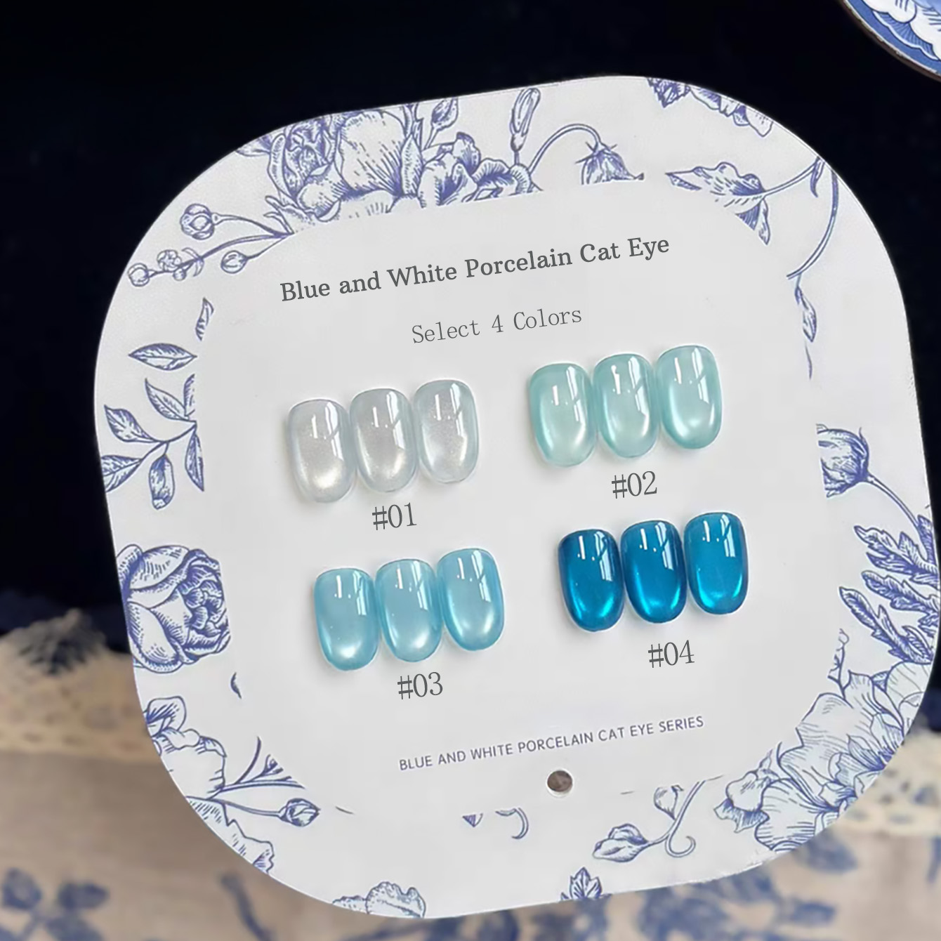 1pcs TC Blue And White Porcela – обзор и цена Nail Art Ice Blue