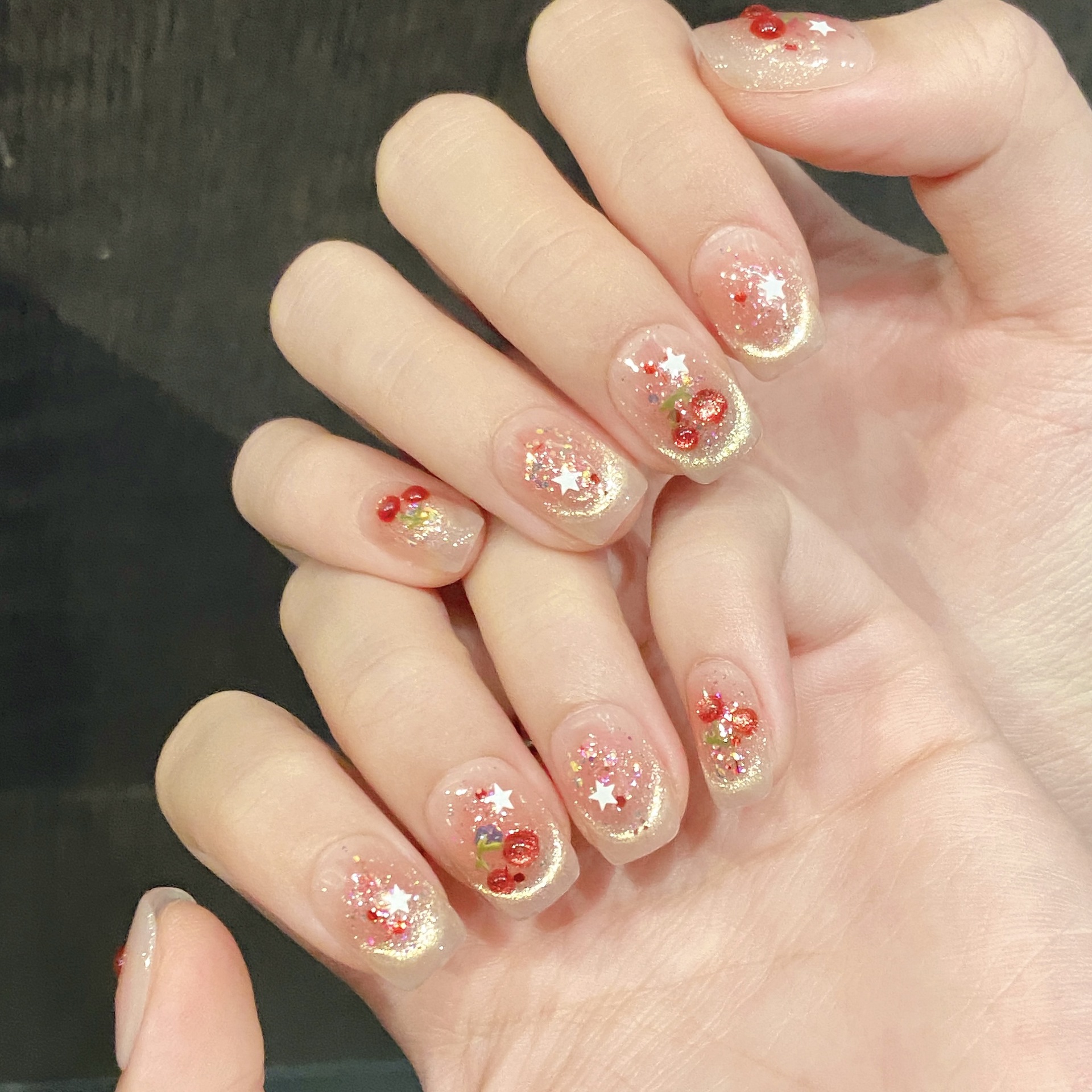 10pcs Sweet Cherry Press On Na – обзор и цена Nail Art Strawberry