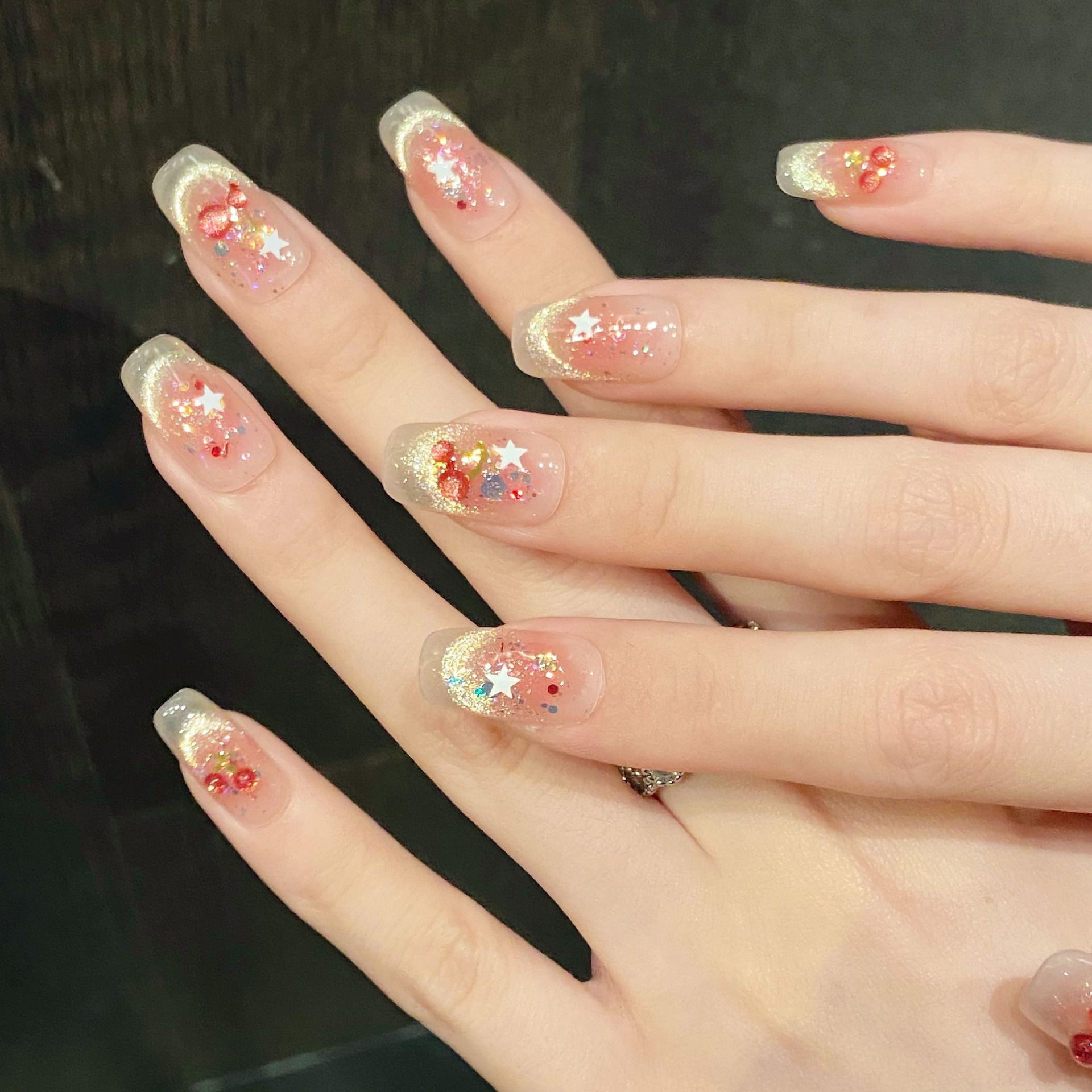 10pcs Sweet Cherry Press On Na – обзор и цена Nail Art Strawberry