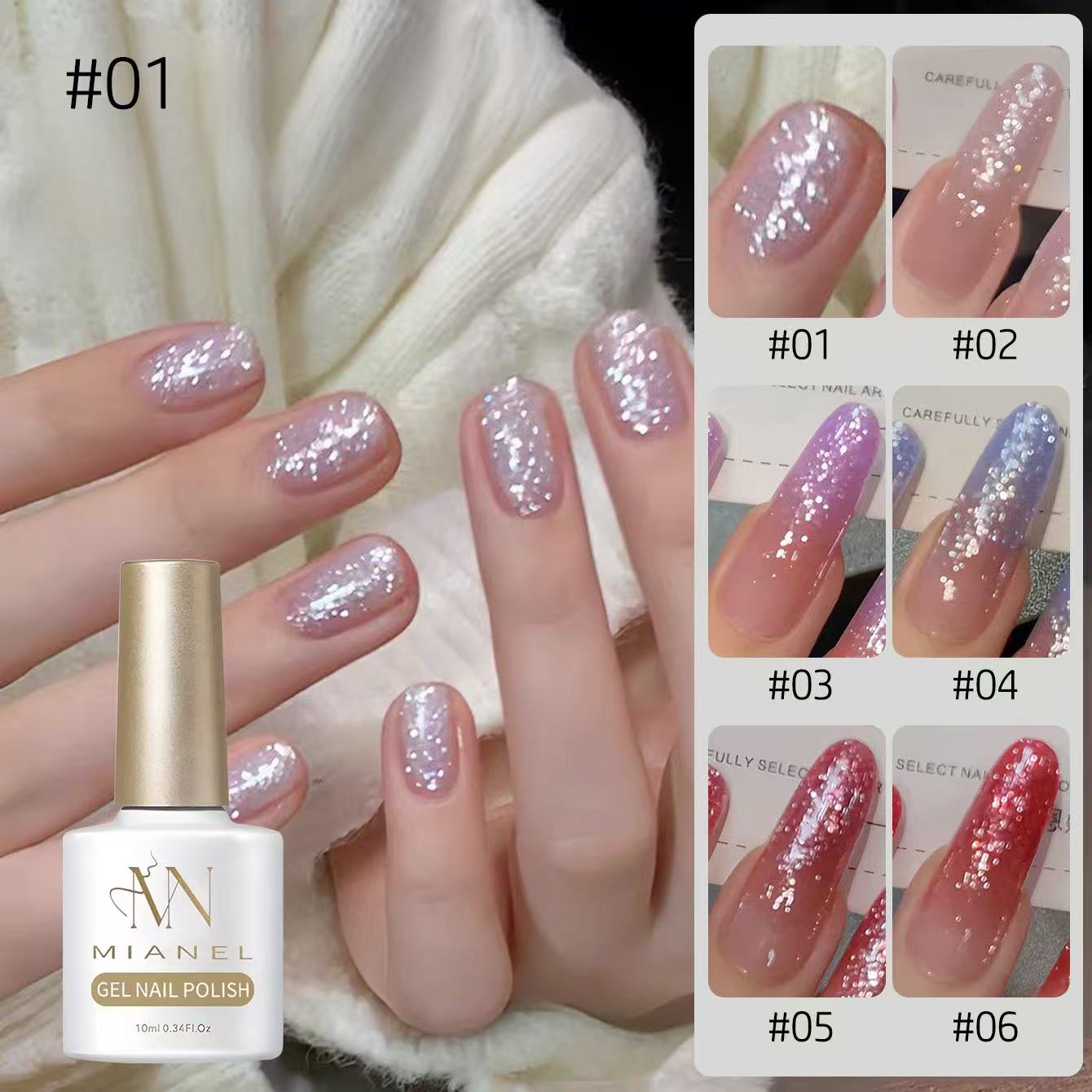 MIANEL 10ml Snowflake Glitter  – обзор и цена Nail Art Trend 2026