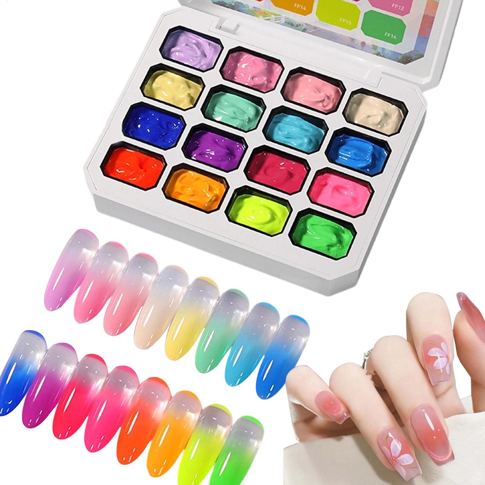 Gel Nail Polish Set 16 Colors  – обзор и цена Nail Gel Polish Set