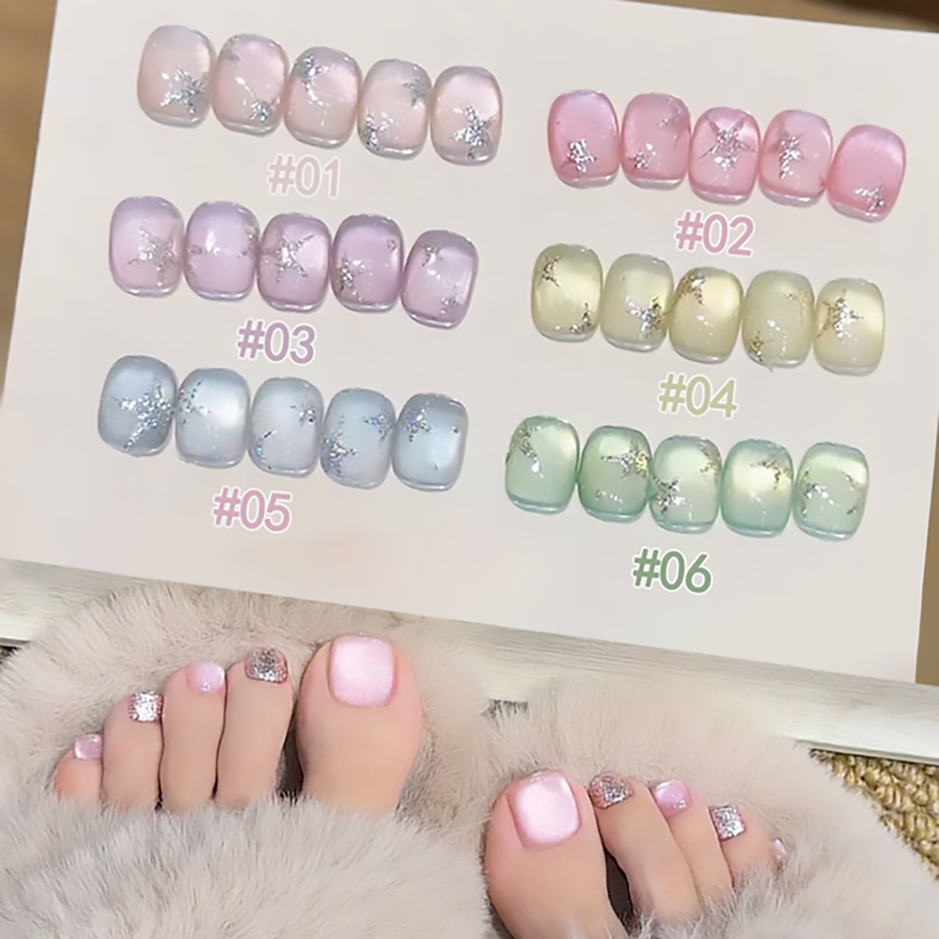 SHAKA 1pcs Summer Selection Sp – обзор и цена Nail Art Cat Eye Simple