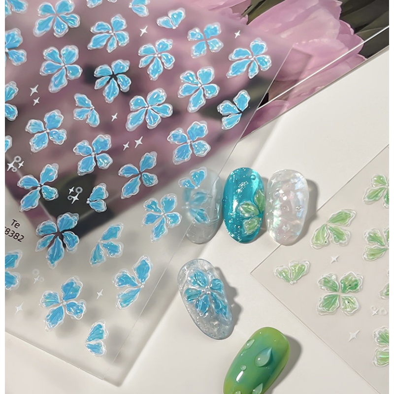 Ice-transparent feel green blu – обзор и цена Nail Art Ice Blue