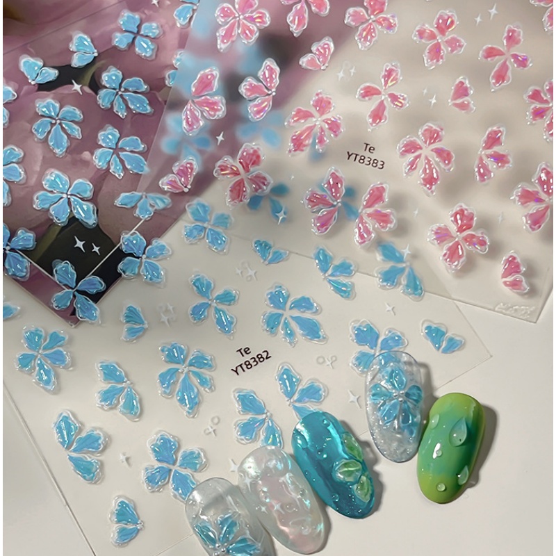 Ice-transparent feel green blu – обзор и цена Nail Art Ice Blue
