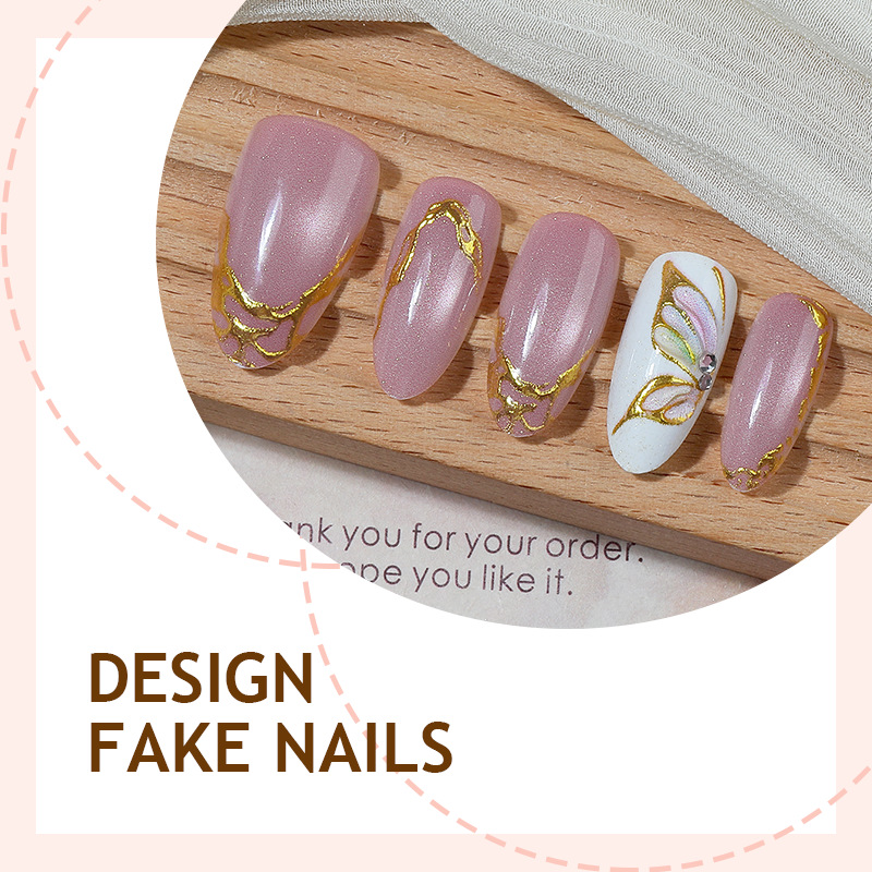 Cat Eye Almond False Nails Gol – обзор и цена Nail Art Cat Eye Simple
