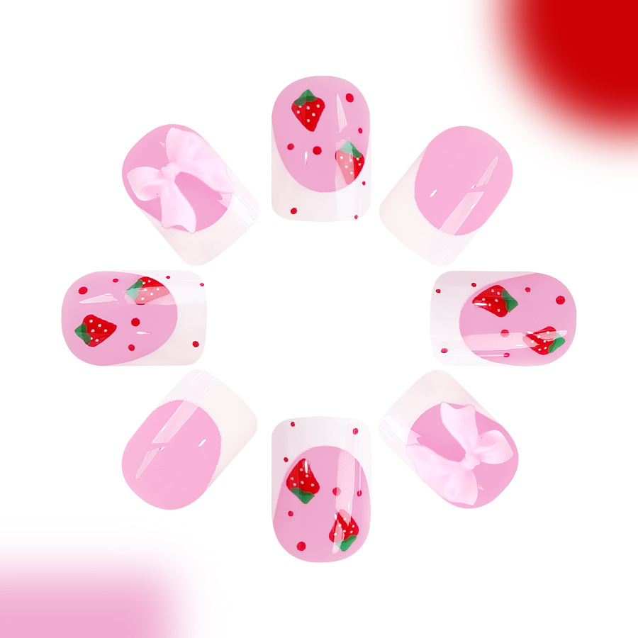 24pcs Red Strawberry Designs F – обзор и цена Nail Art Strawberry