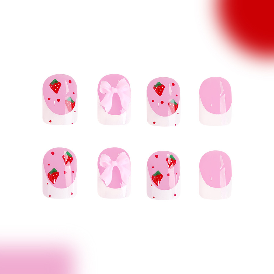 24pcs Red Strawberry Designs F – обзор и цена Nail Art Strawberry