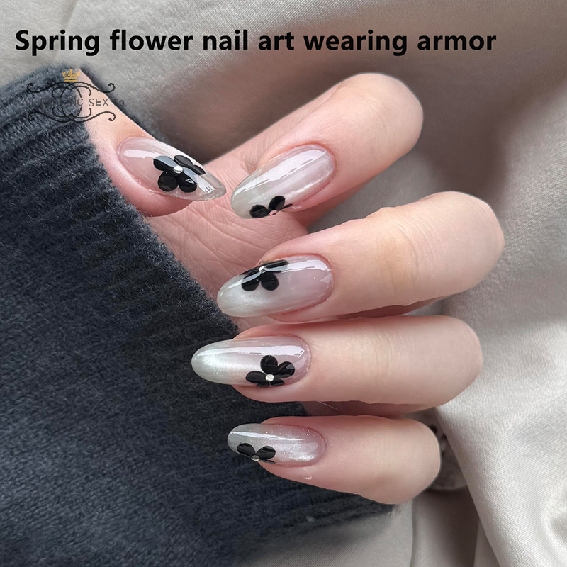 30Pcs False Nails Flower Desig – обзор и цена Nail Art Cat Eye Simple