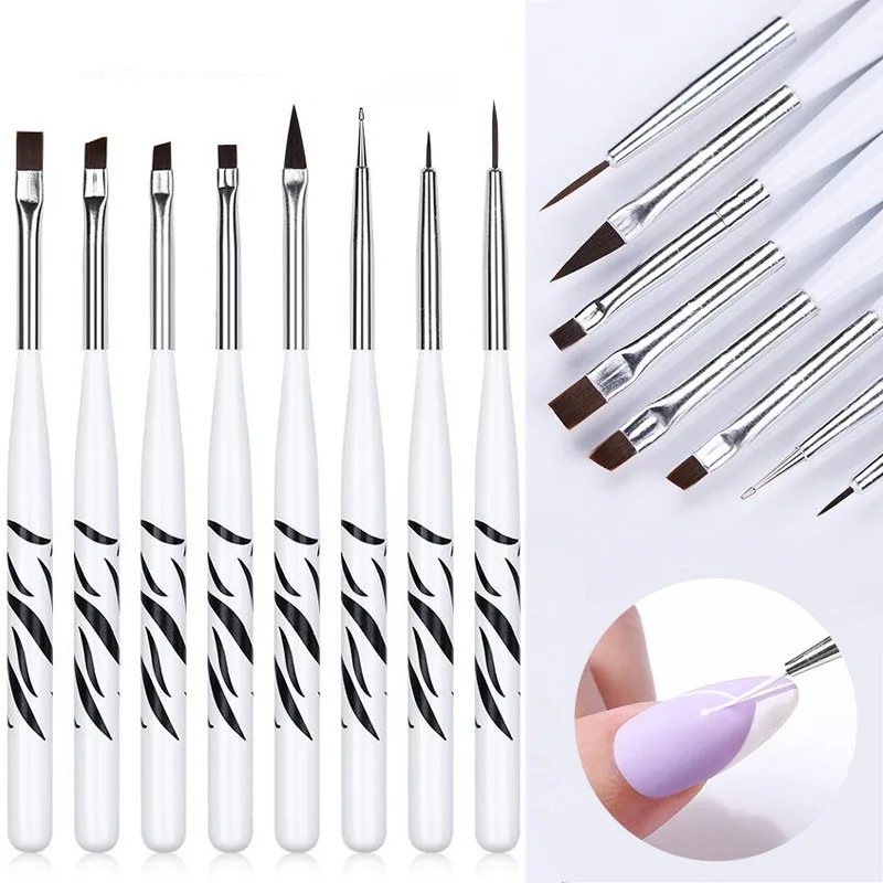 Nail Art Brush Ombre Brushes U – обзор и цена Nail Gel Polish Set