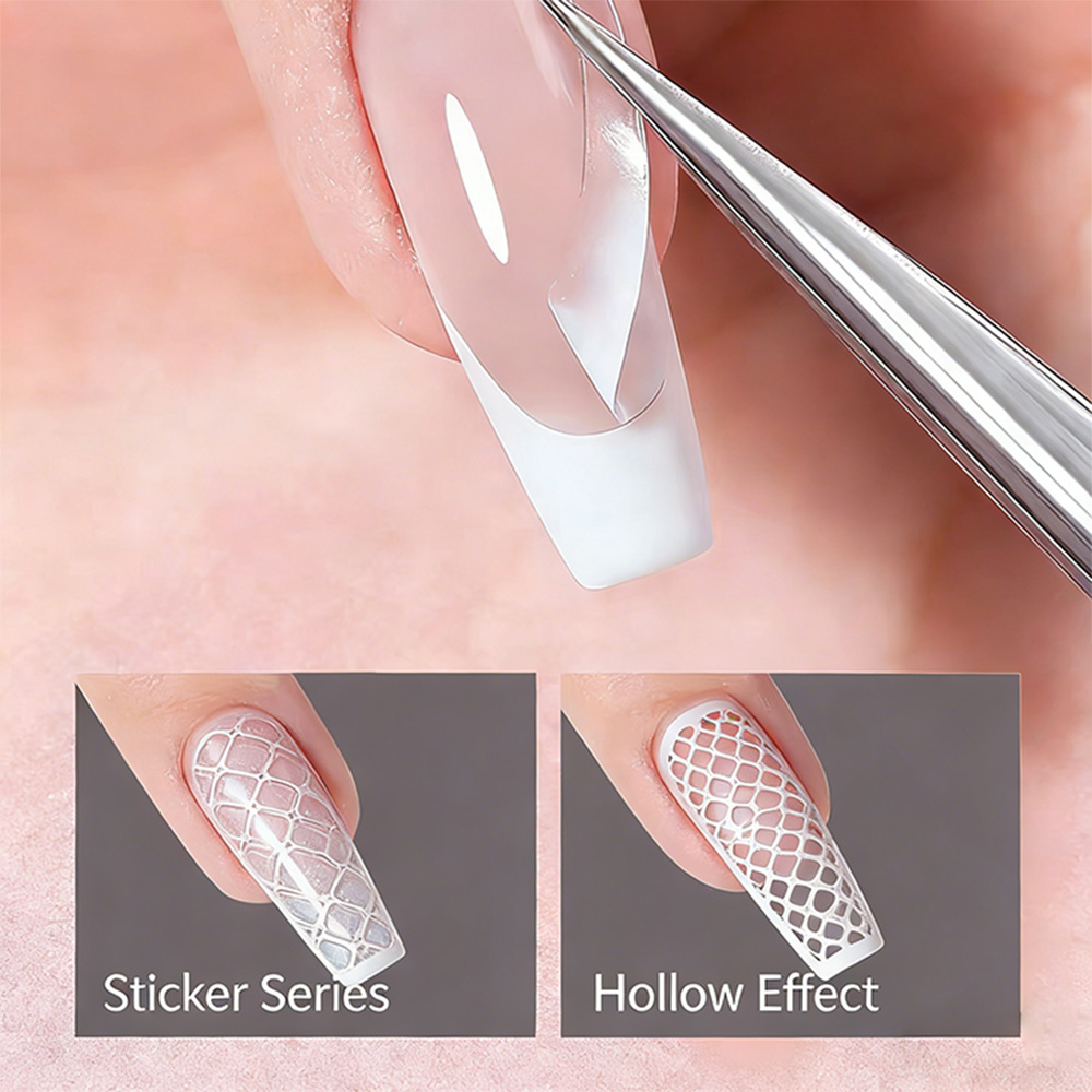 1pcs French Tip Guide Hollow G – обзор и цена Striping Tape Nail