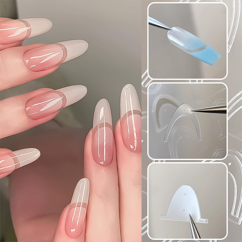 1pcs French Tip Guide Hollow G – обзор и цена Striping Tape Nail