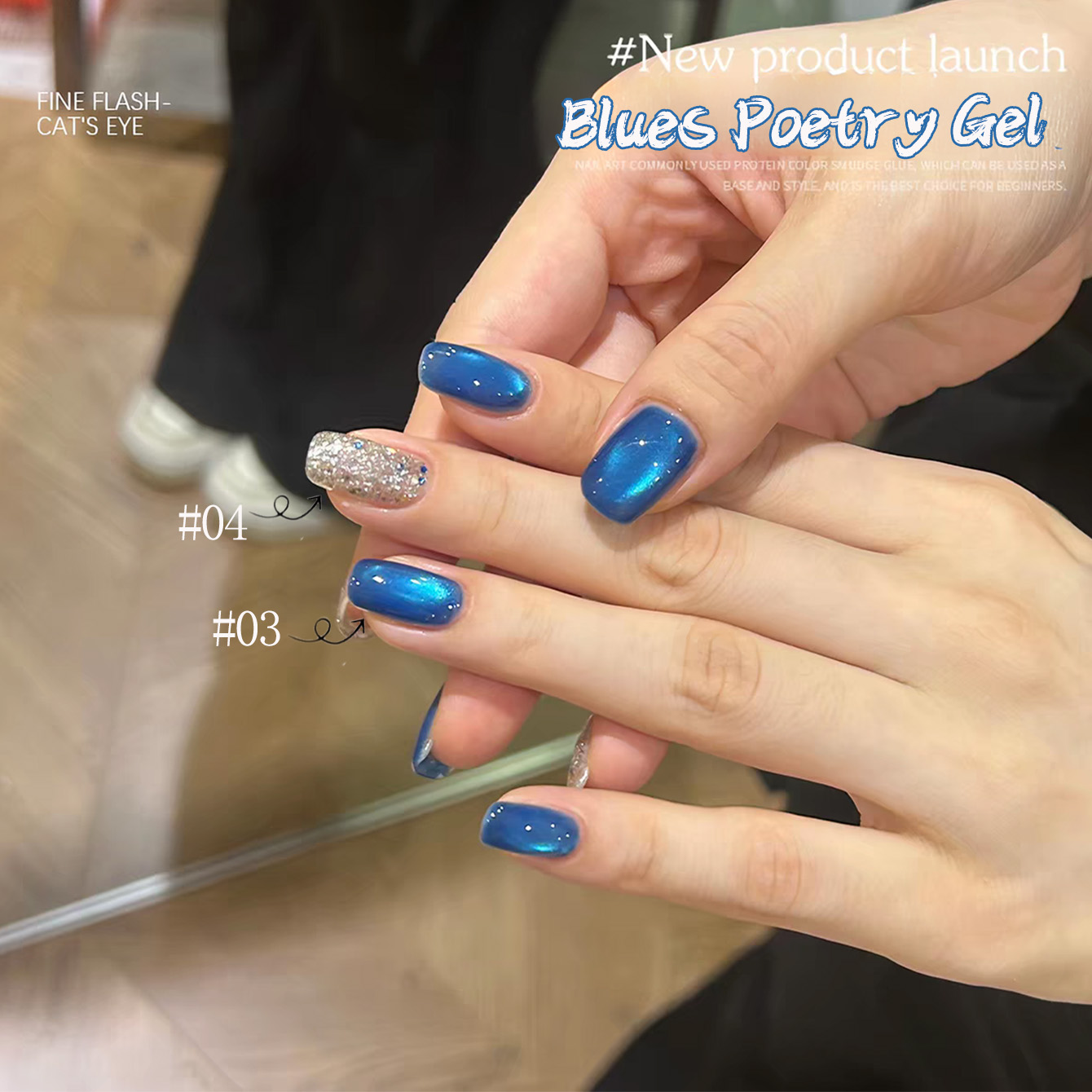 1pcs PSK Summer Popular Blues  – обзор и цена Nail Art Ice Blue