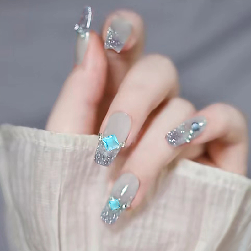 30PCS Brief Ice Transparent Se – обзор и цена Nail Art Ice Blue