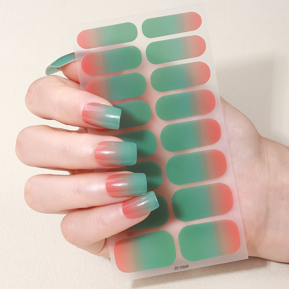 16Tips Full Cover Gradient Nai – обзор и цена Striping Tape Nail