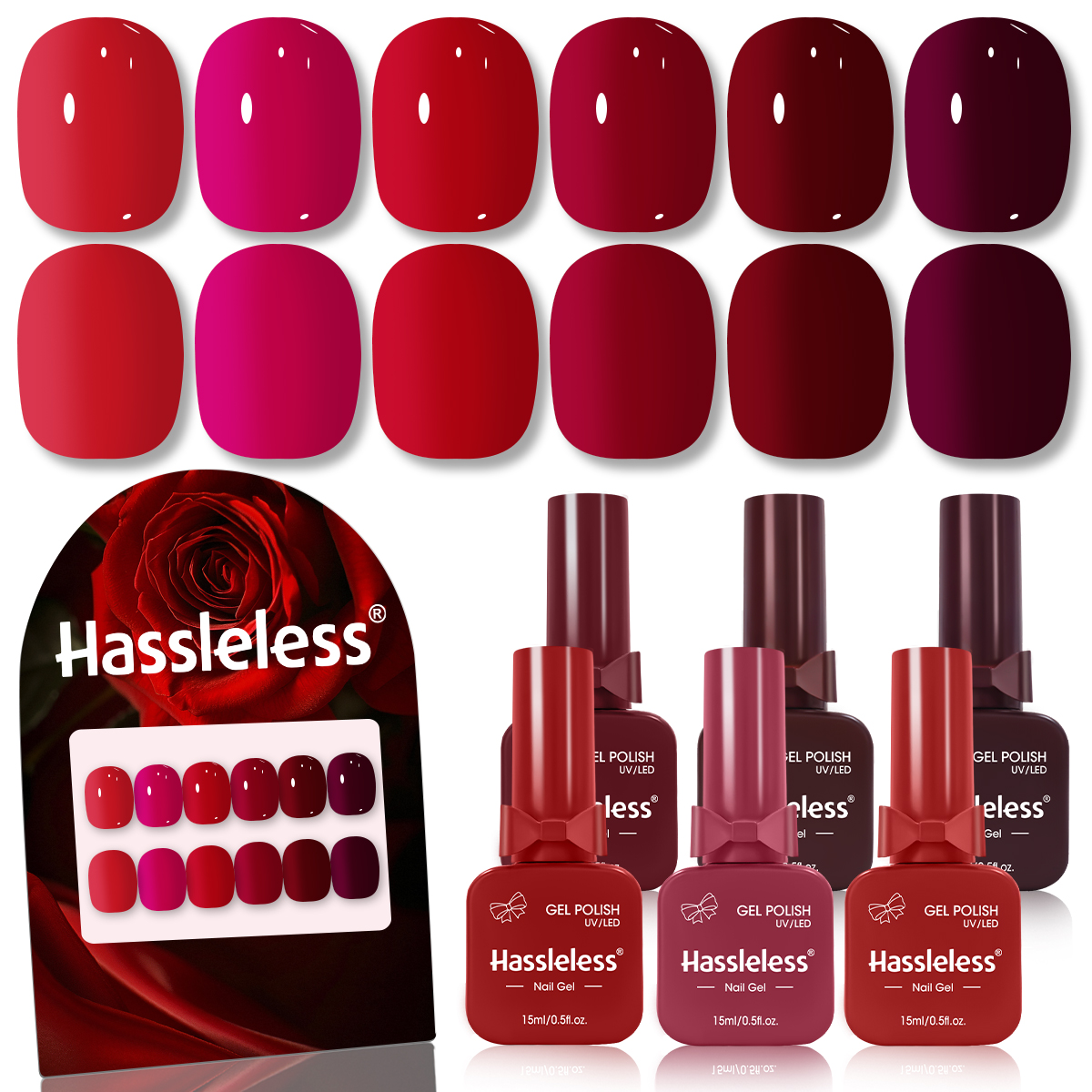 6-piece nail polish set, 15ml/ – обзор и цена Nail Gel Polish Set