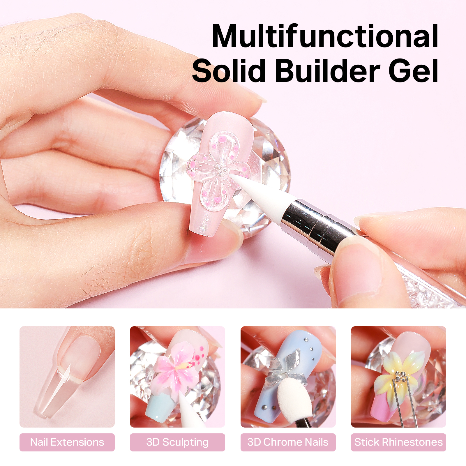 MIZHSE Builder Nail Gel White  – обзор и цена Nail Gel Polish Set