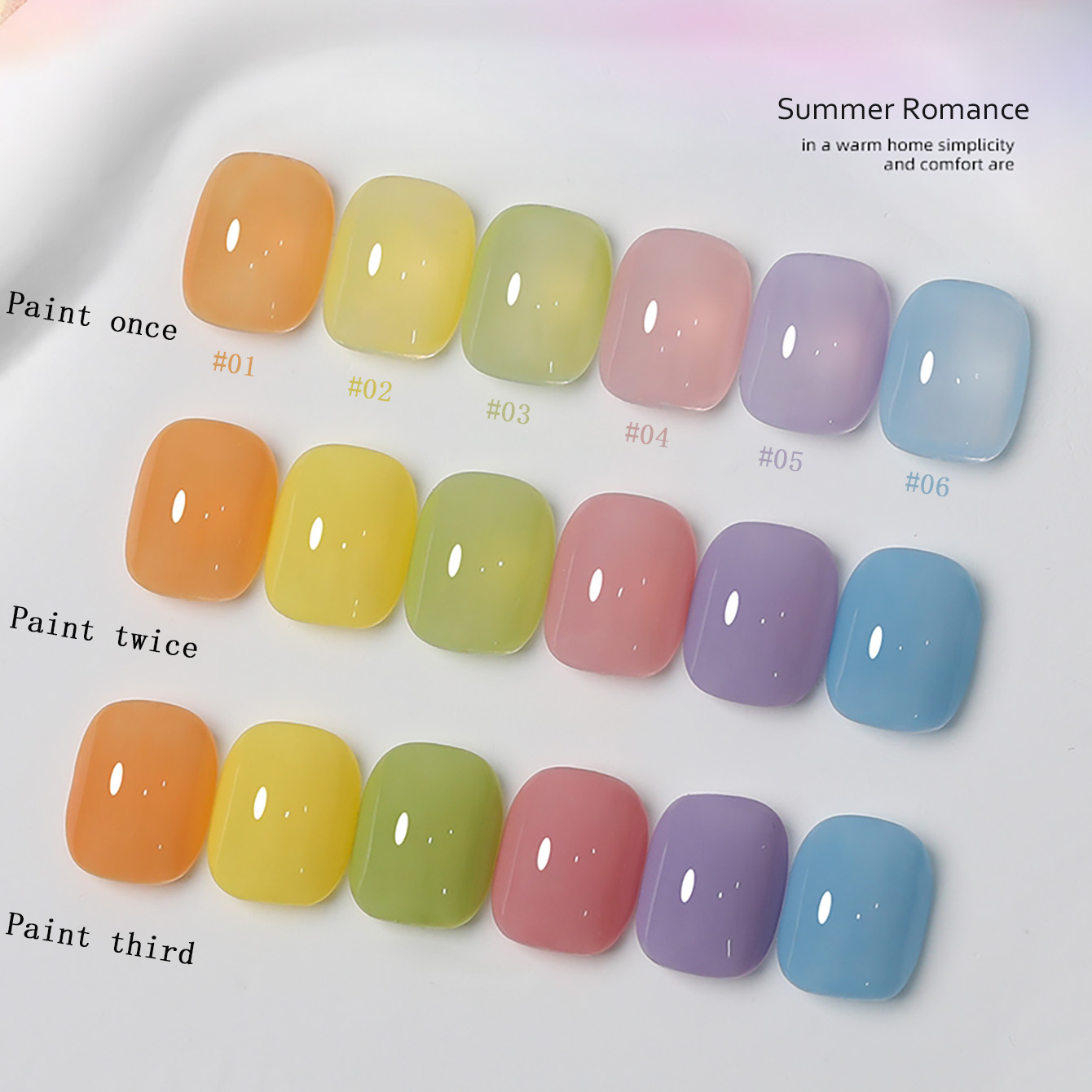 1-6pcs PSK New Macaron Candy O – обзор и цена Nail Art Ice Blue