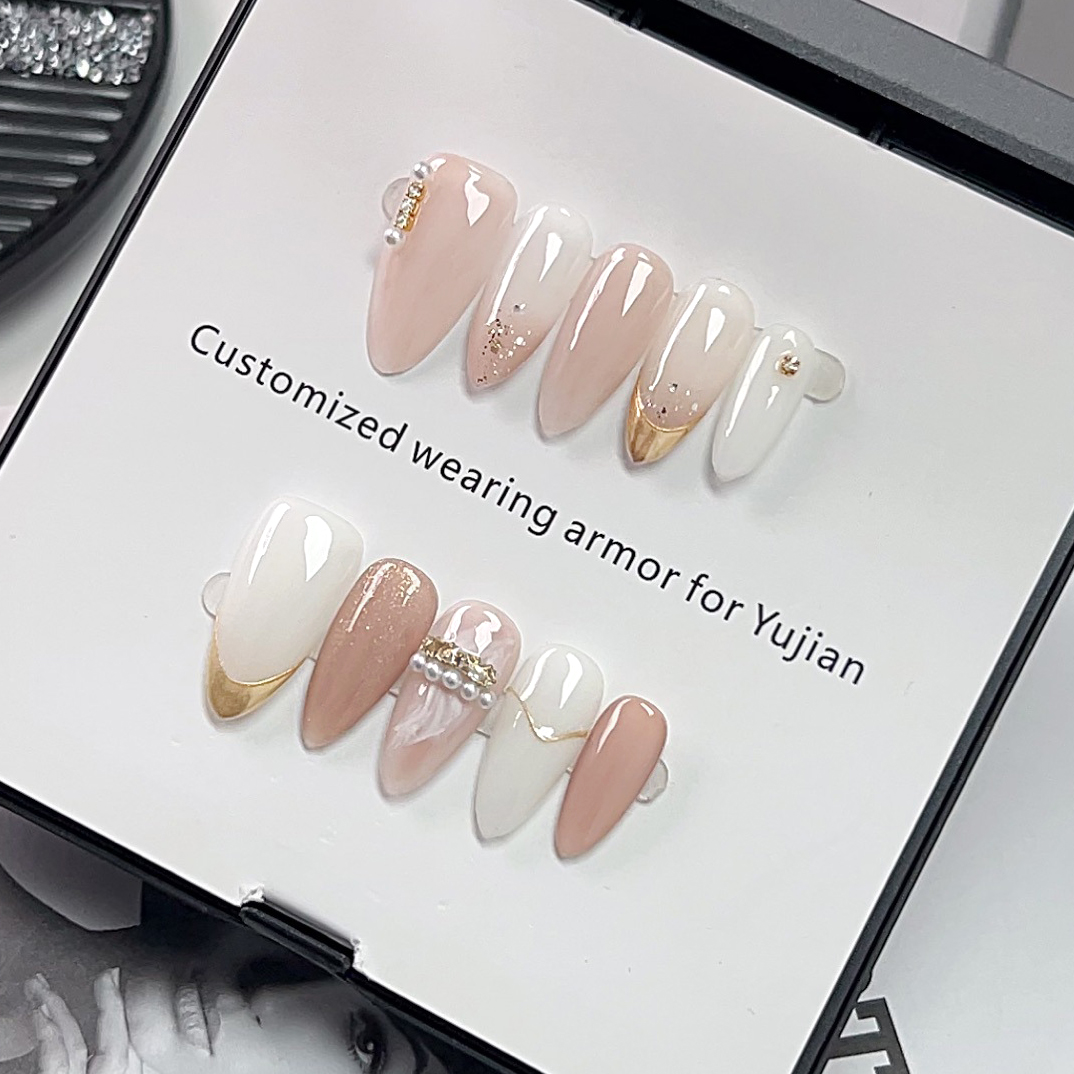 10Pcs Cat Eye French Short Alm – обзор и цена Nail Art Cat Eye Simple