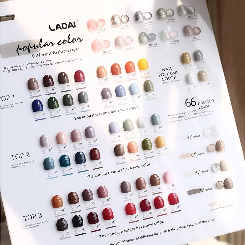 LADAI 66 Colors New Trend Whol – обзор и цена Nail Gel Polish Set