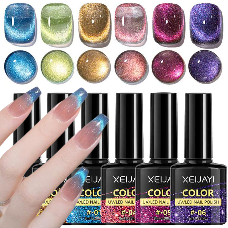 8ml Glitter Ice Blue Cat Eye M – обзор и цена Nail Art Ice Blue
