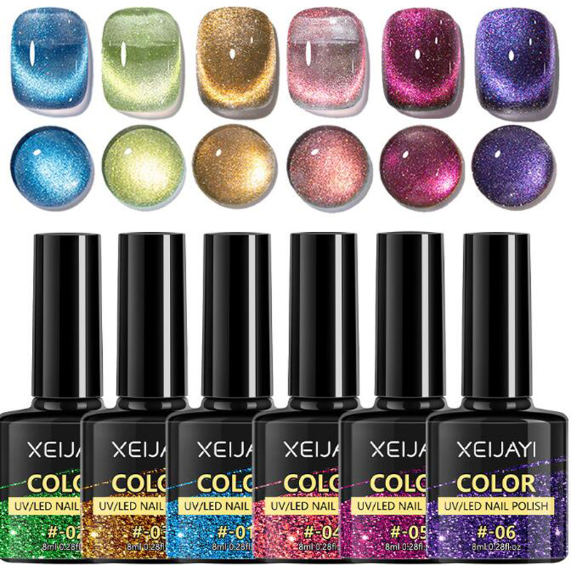 8ml Glitter Ice Blue Cat Eye M – обзор и цена Nail Art Ice Blue