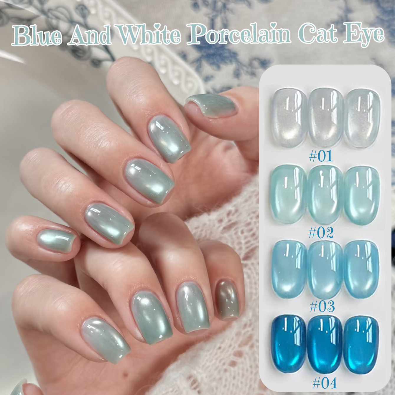 1pcs PSK Spring Summer Whiteni – обзор и цена Nail Art Ice Blue