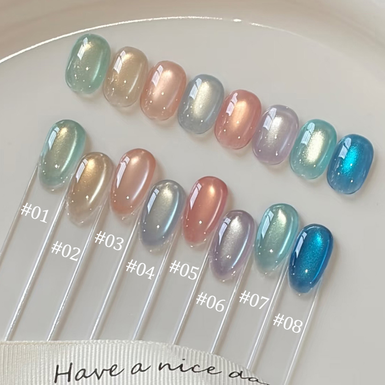 1pcs TC 2026 Ice Transparent S – обзор и цена Nail Art Ice Blue