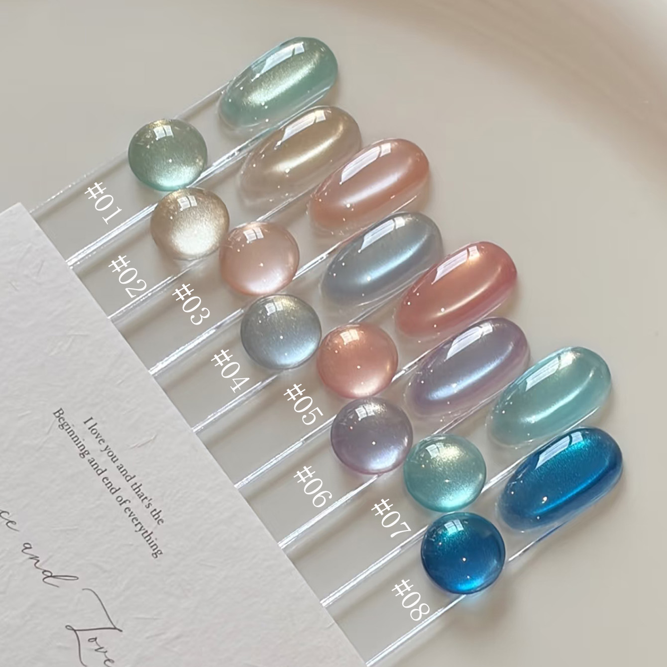 1pcs TC 2026 Ice Transparent S – обзор и цена Nail Art Ice Blue